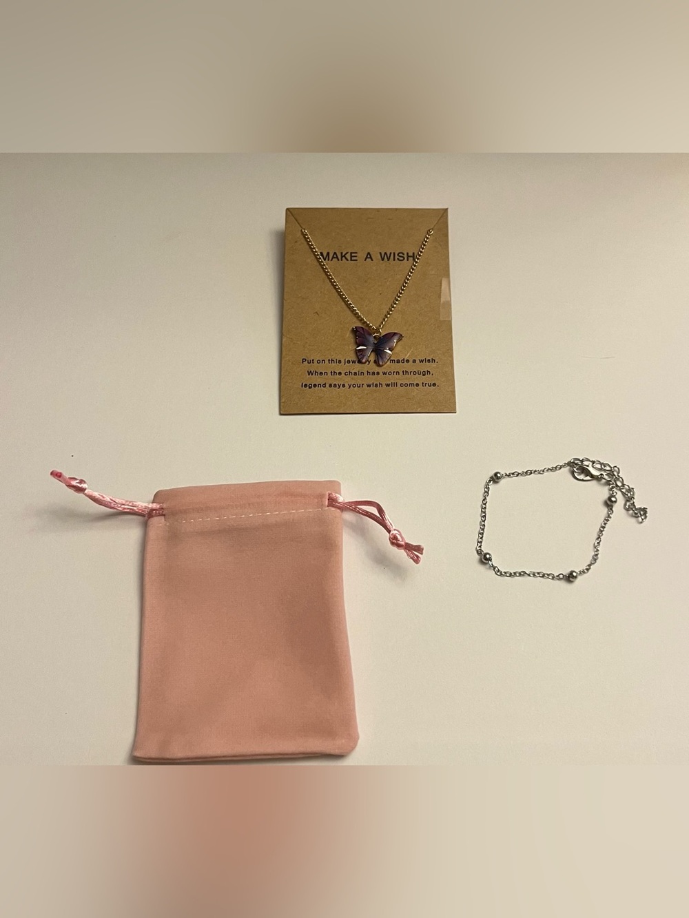 Purple Butterfly Pendant Necklace - Women Jewelry